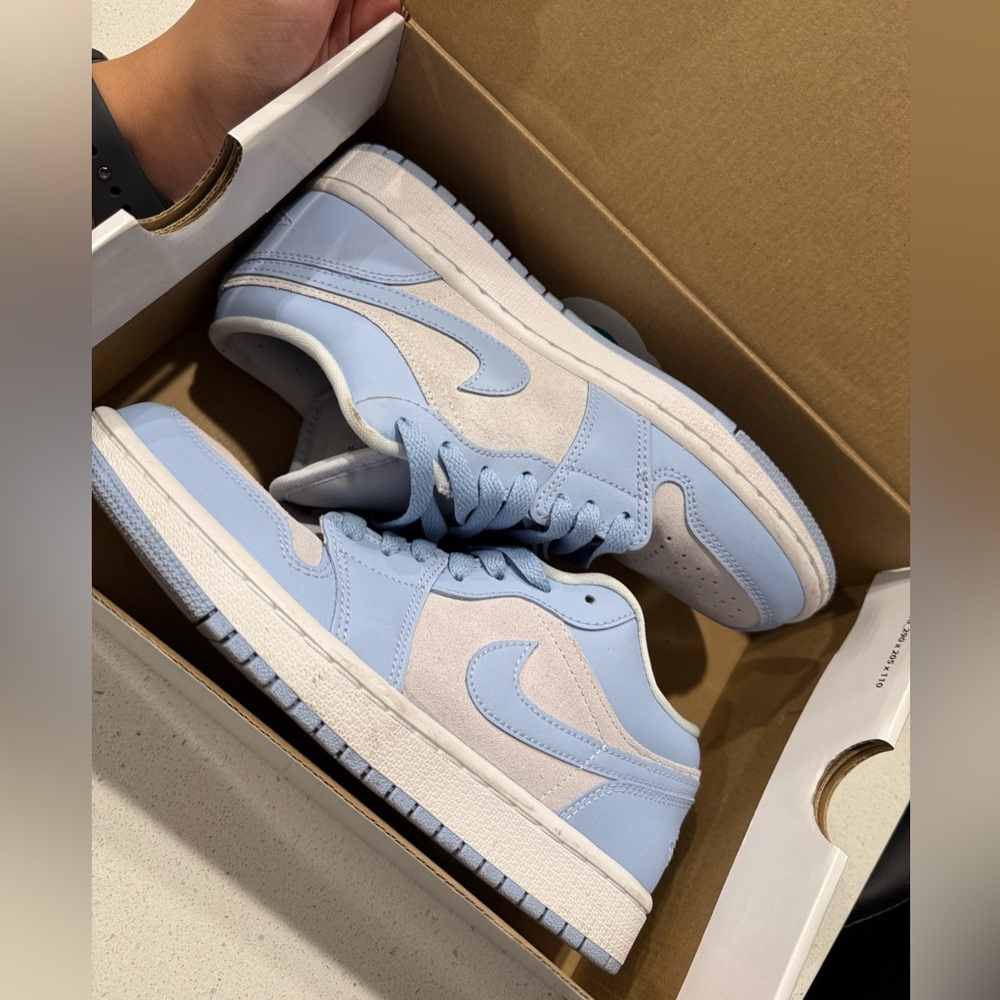 Baby Blue Women Air Jordan 1 Low